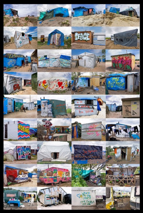 Make-shift homes. The Jungle, Calais, France