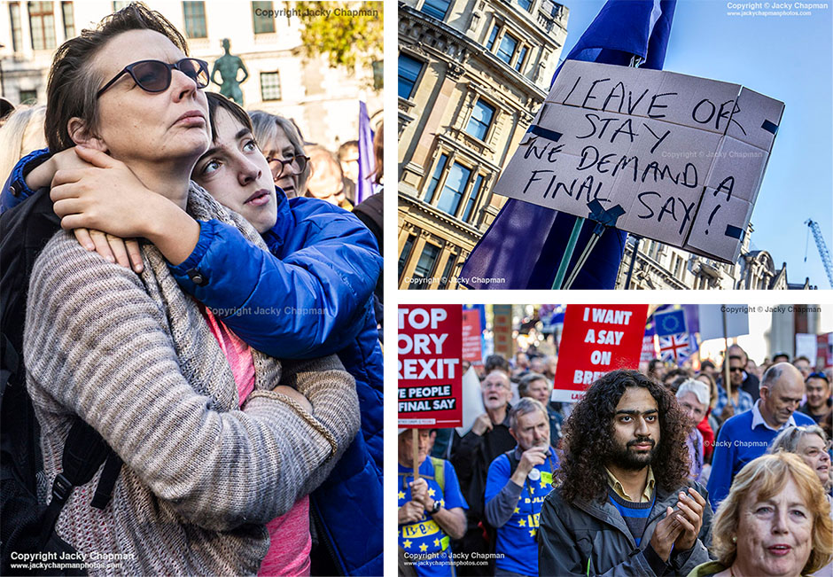 London, UK. 20th October, 2018. People's Vote march for new Brexit referendum.